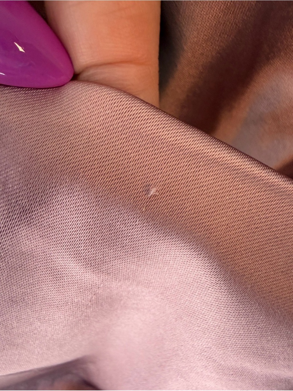 Le Chateau Satin Draped Midi Dress in Dusty Rose Size M Cocktail Formal Wedding - Picture 9 of 16